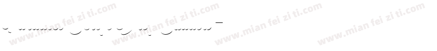 Paradiso Script Drop Shadow字体转换